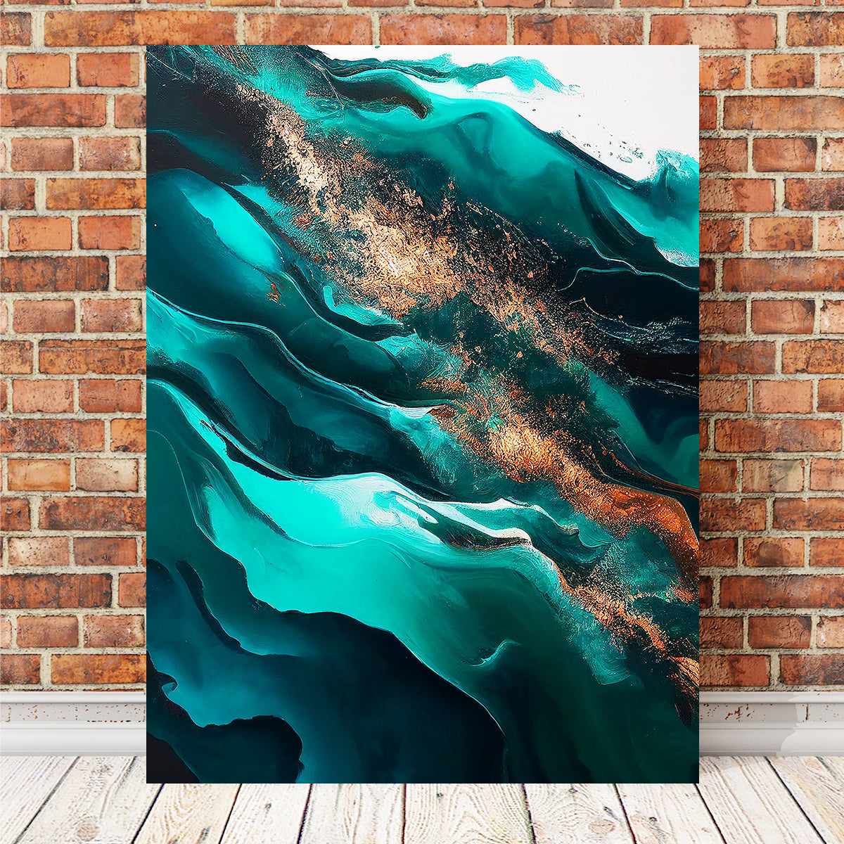Stunning Coastal Abstract Series 6 Wall Art by Jennifer Hotai