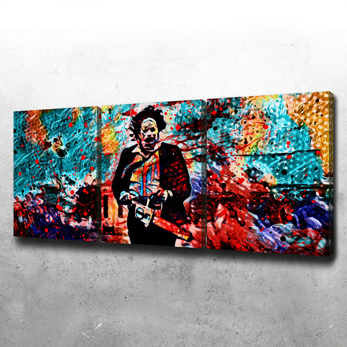 Stunning Abstract Leatherface Wall Art for Home Decor