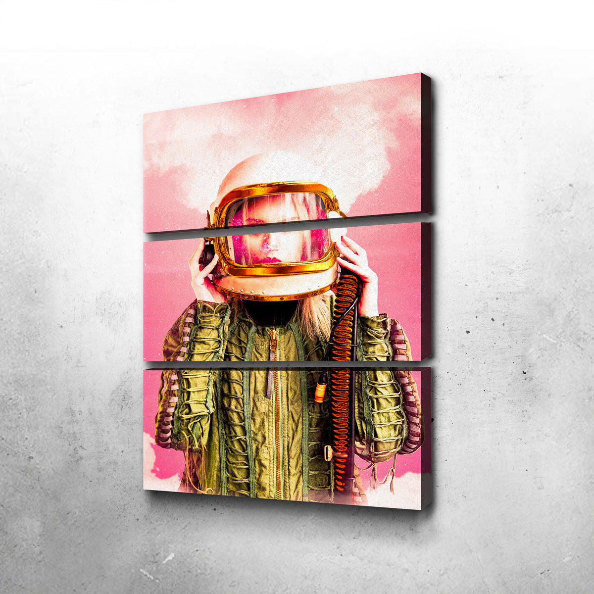 Stunning Space Girl Wall Art by Manuel Luces