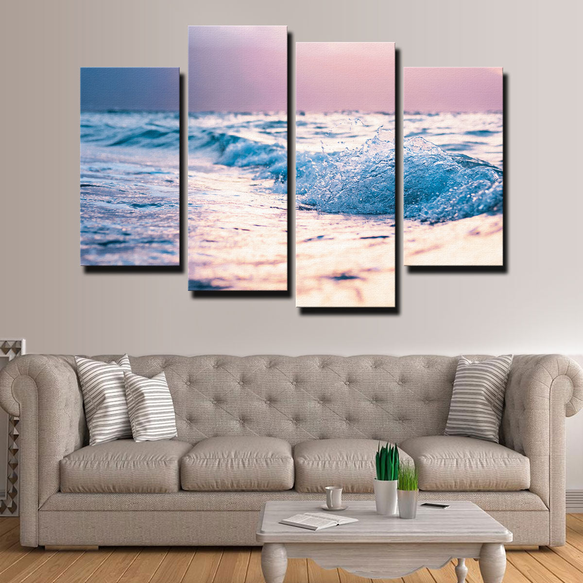 Stunning Pastel Waves Wall Art by Lucas Moore