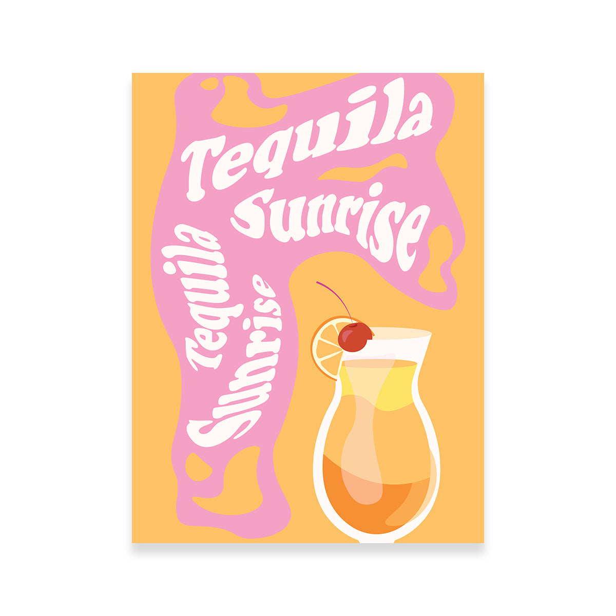 Tequila Sunrise Wall Art - Stunning Decor from Groovy Vibe Studio