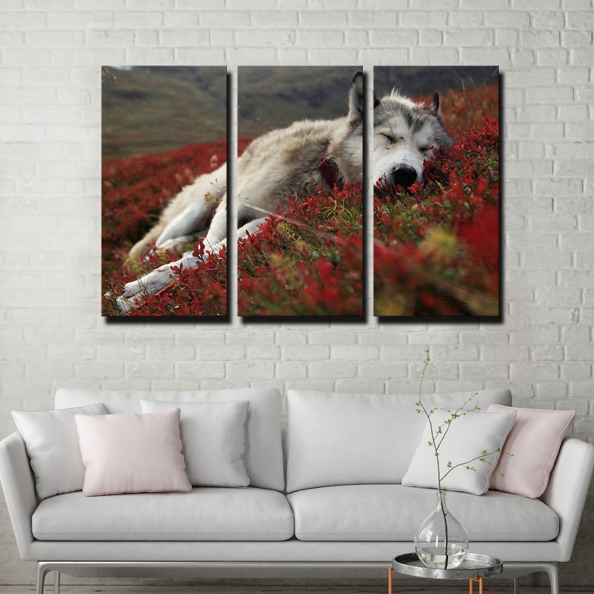 Exquisite Peaceful Pup Wall Art for a Calming Home Decor