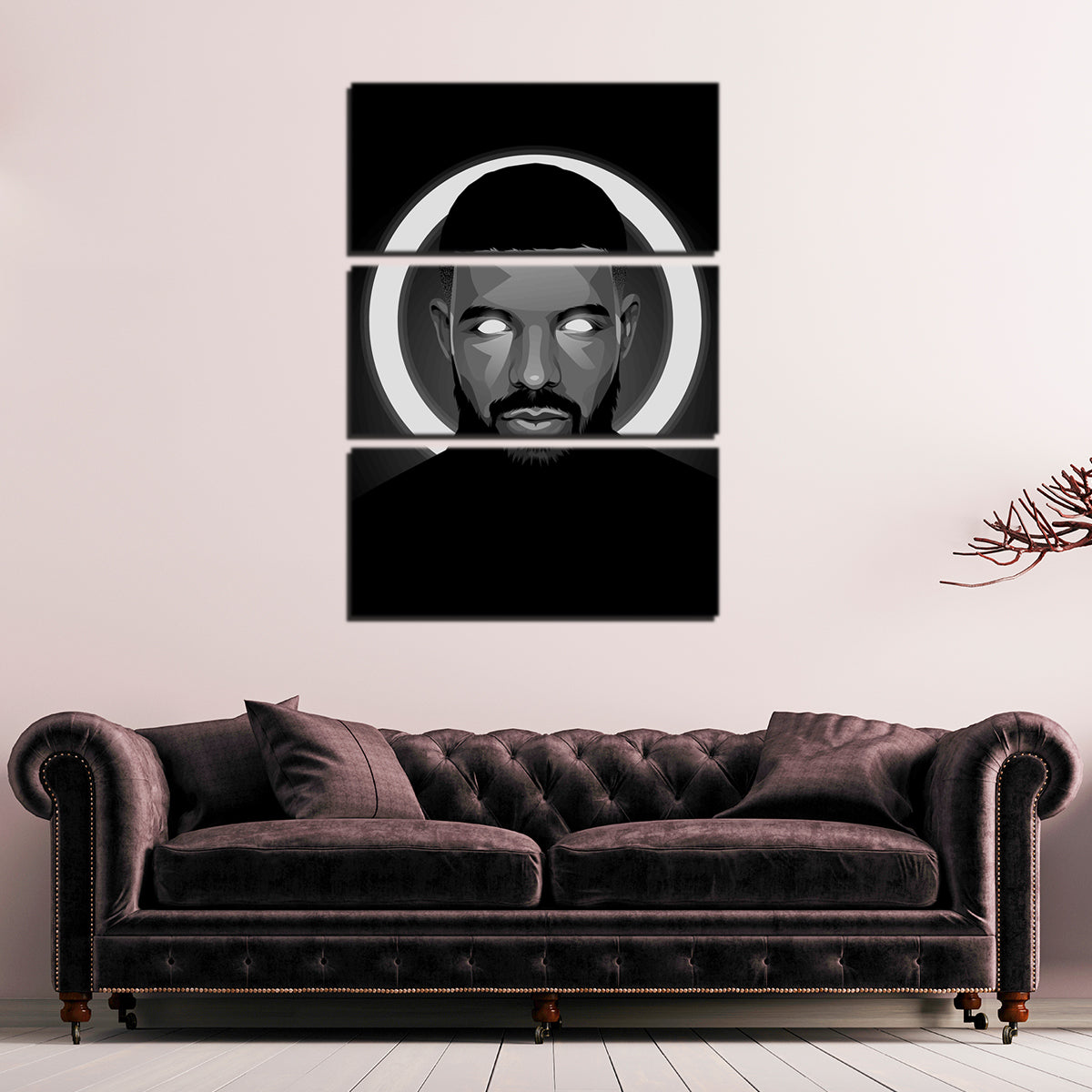 Stunning Grayscale Drake Wall Art for Modern Interiors