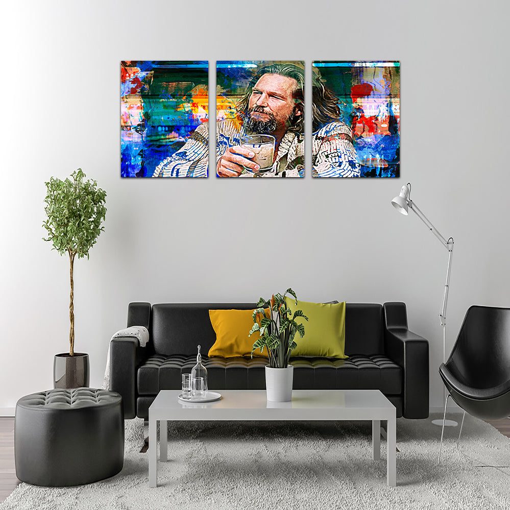 The Dude Vintage Blue Wall Art - Stunning Kiln - Dried Pine Framed Canvas