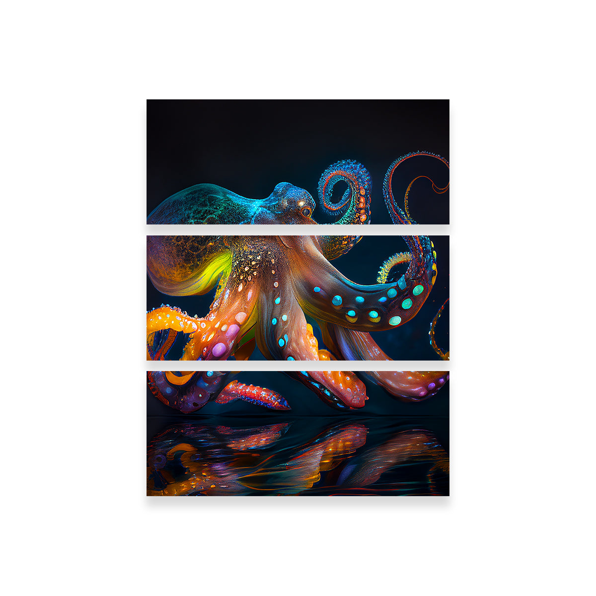 Eye - Catching Glowing Octopus Wall Art for Home Decor