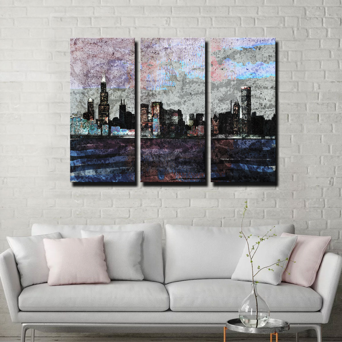 Stunning Dusk Chicago Skyline Wall Art for a Chic Home Decor