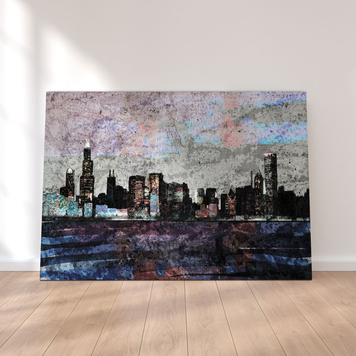 Stunning Dusk Chicago Skyline Wall Art for a Chic Home Decor