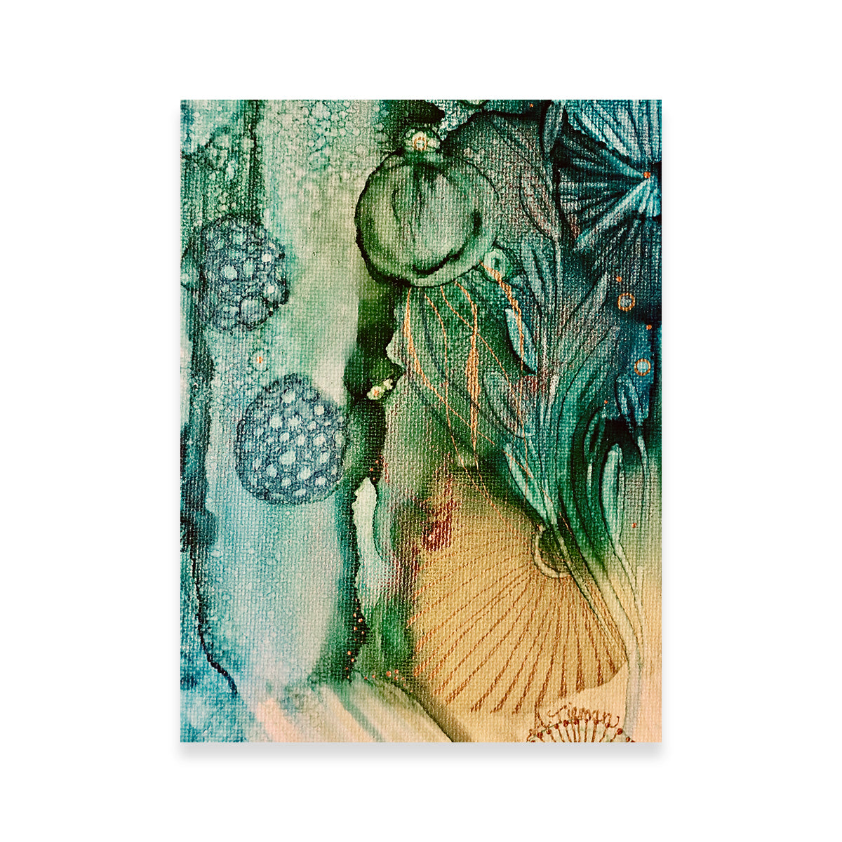 Stunning Jade Reef Wall Art by Amy Tieman