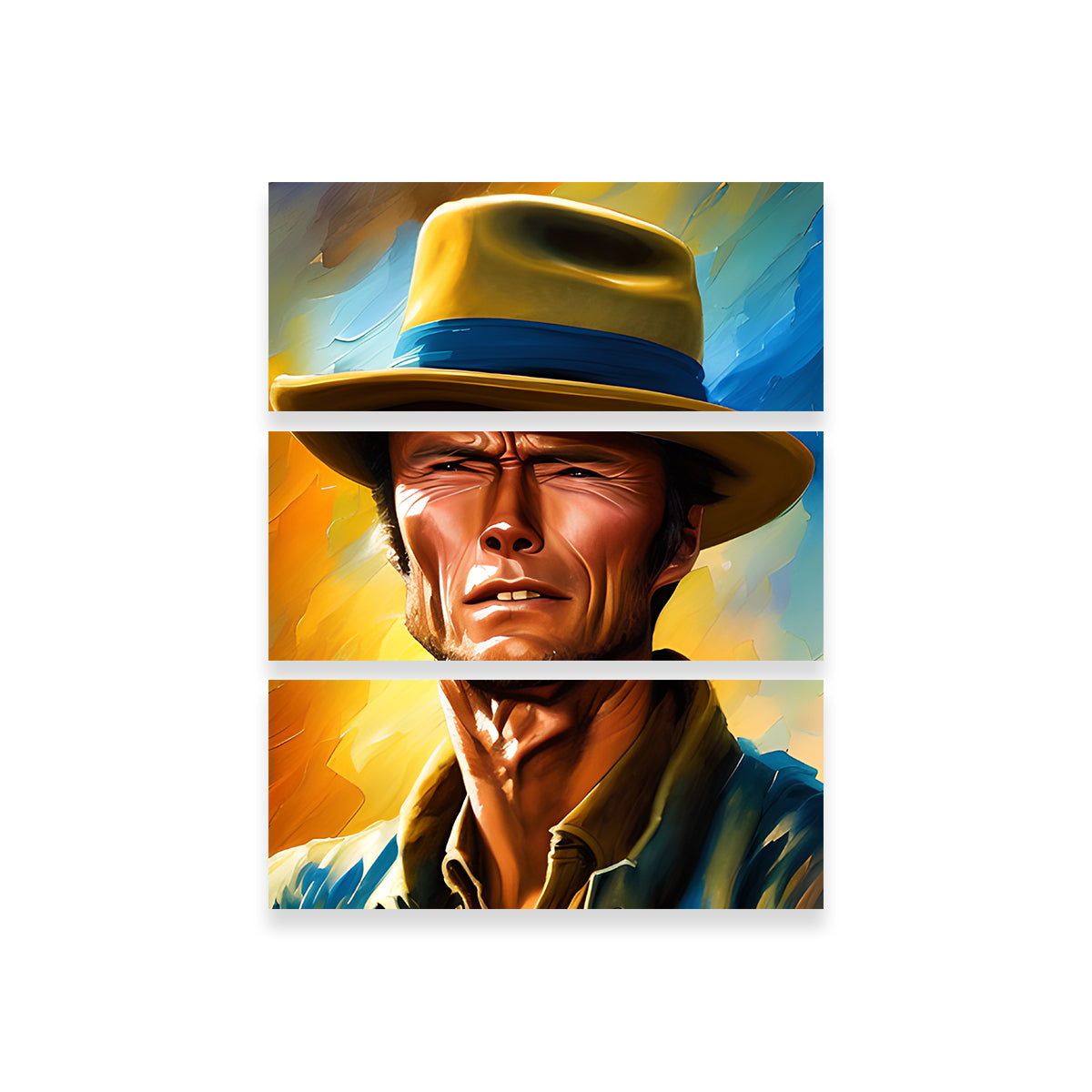 Stunning Clint Eastwood Wall Art by Dina Rolle