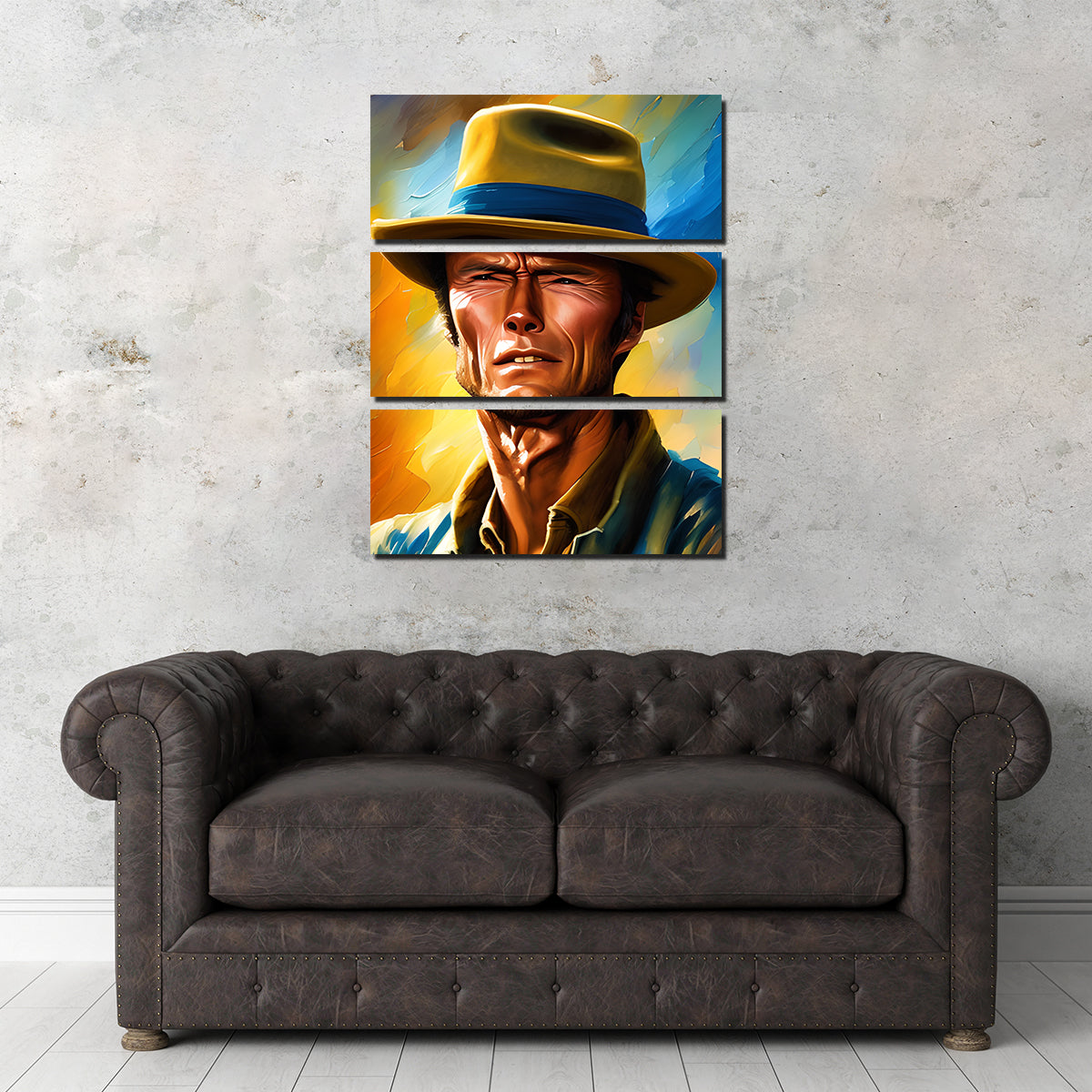 Stunning Clint Eastwood Wall Art by Dina Rolle