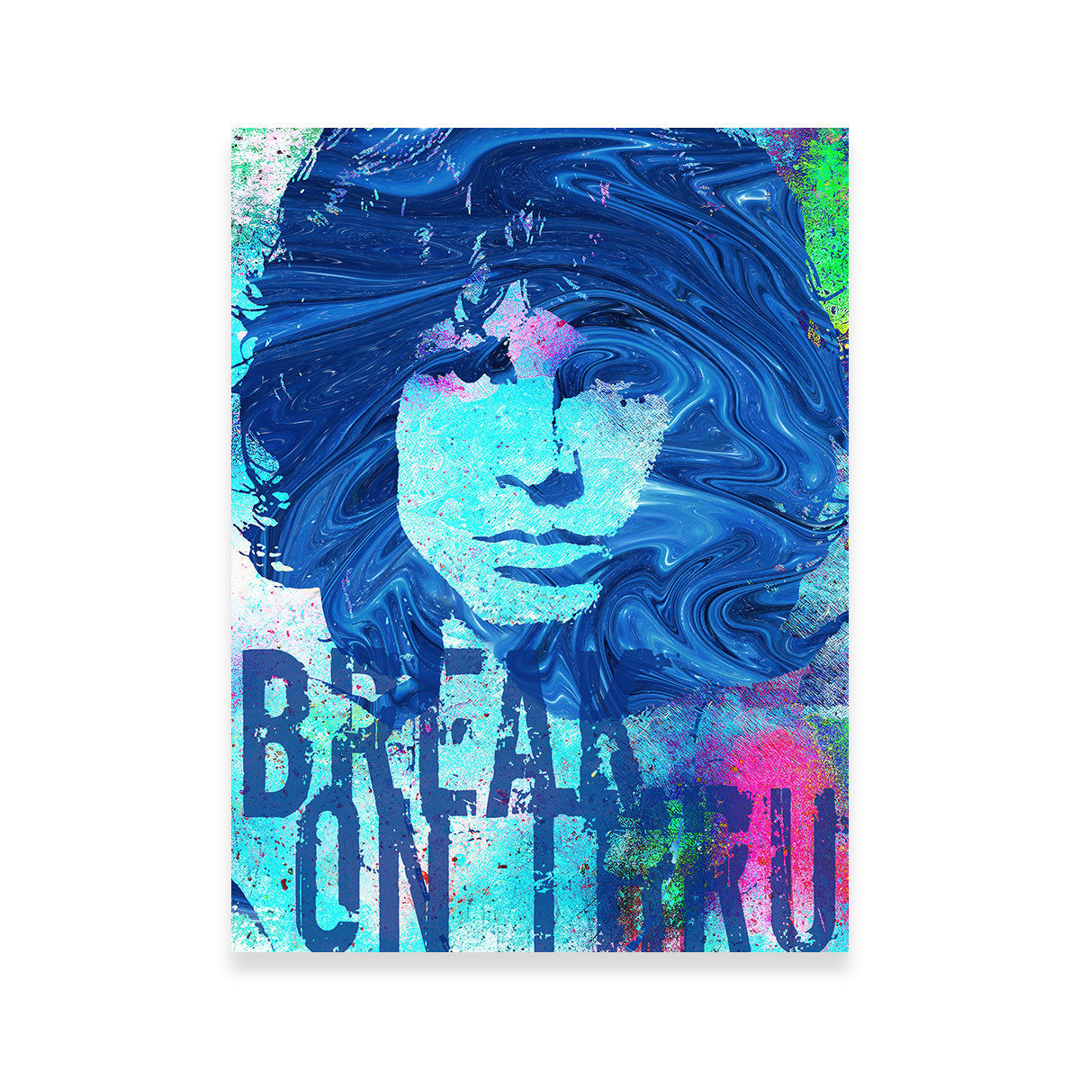 Jim Morrison Break on Thru Wall Art - Stunning Museum-Quality Canvas Print