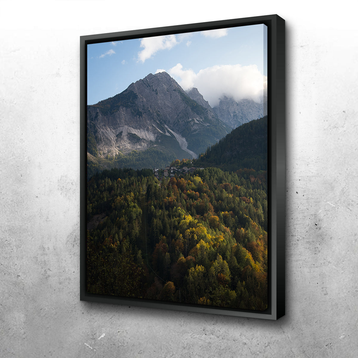 Cibiana Wall Art by Enzo Romano - Premium Handmade Canvas Artwork