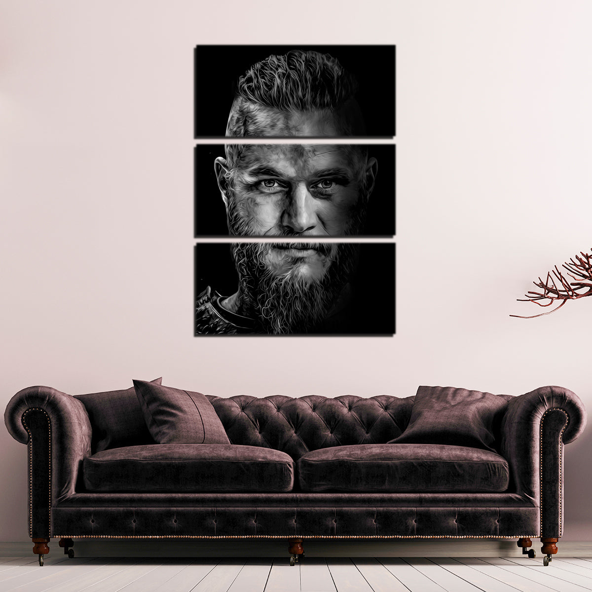 Stunning Portrait Vikings Wall Art for Home Decor