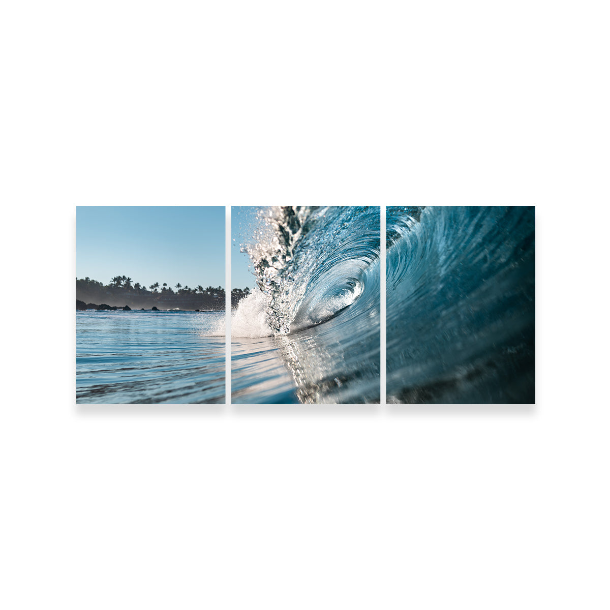 Stunning Blue Wave Wall Art by Lucas Moore