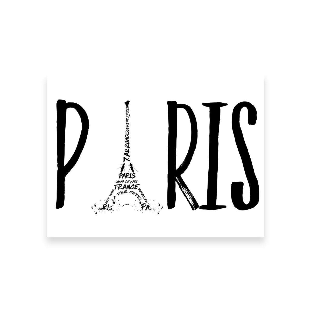 PARIS Typography Wall Art - Stunning Canvas Prints for Home Decor