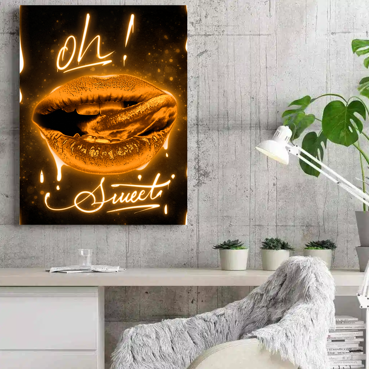 Stunning Lips Wall Art by Manuel Luces