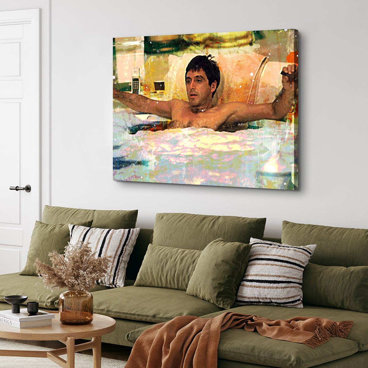 Scarface Bathtub High - Quality Wall Art for Home Decor
