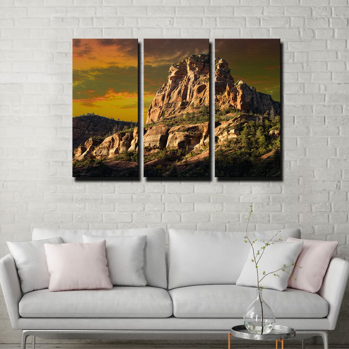 Stunning Red Rock Mountain in Sedona Wall Art for Your Home Decor
