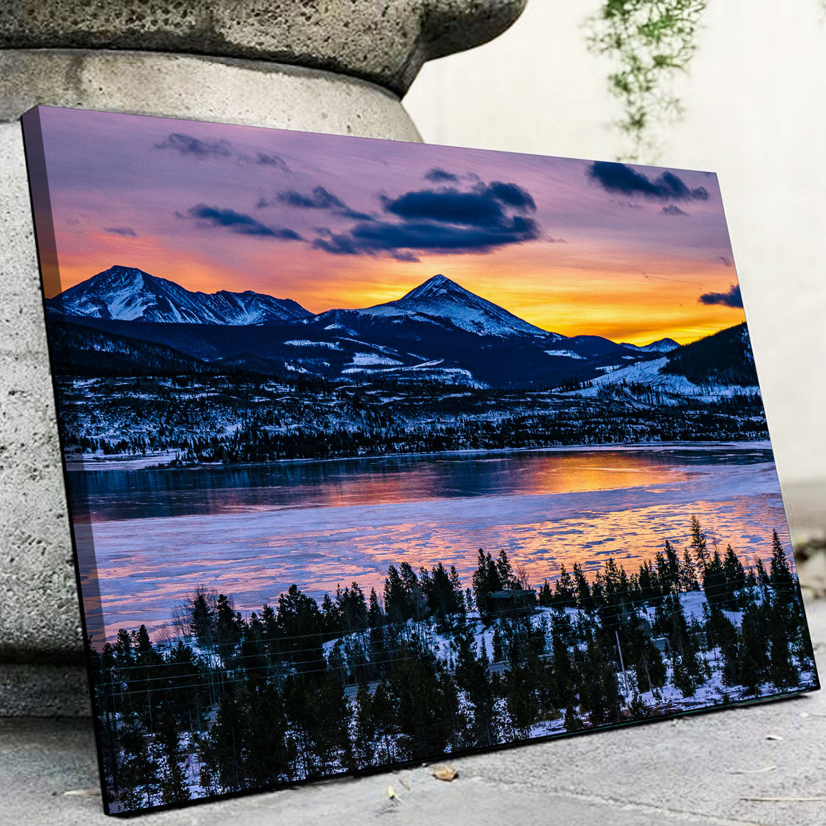 Stunning Frozen Lake Wall Art for Your Home Decor