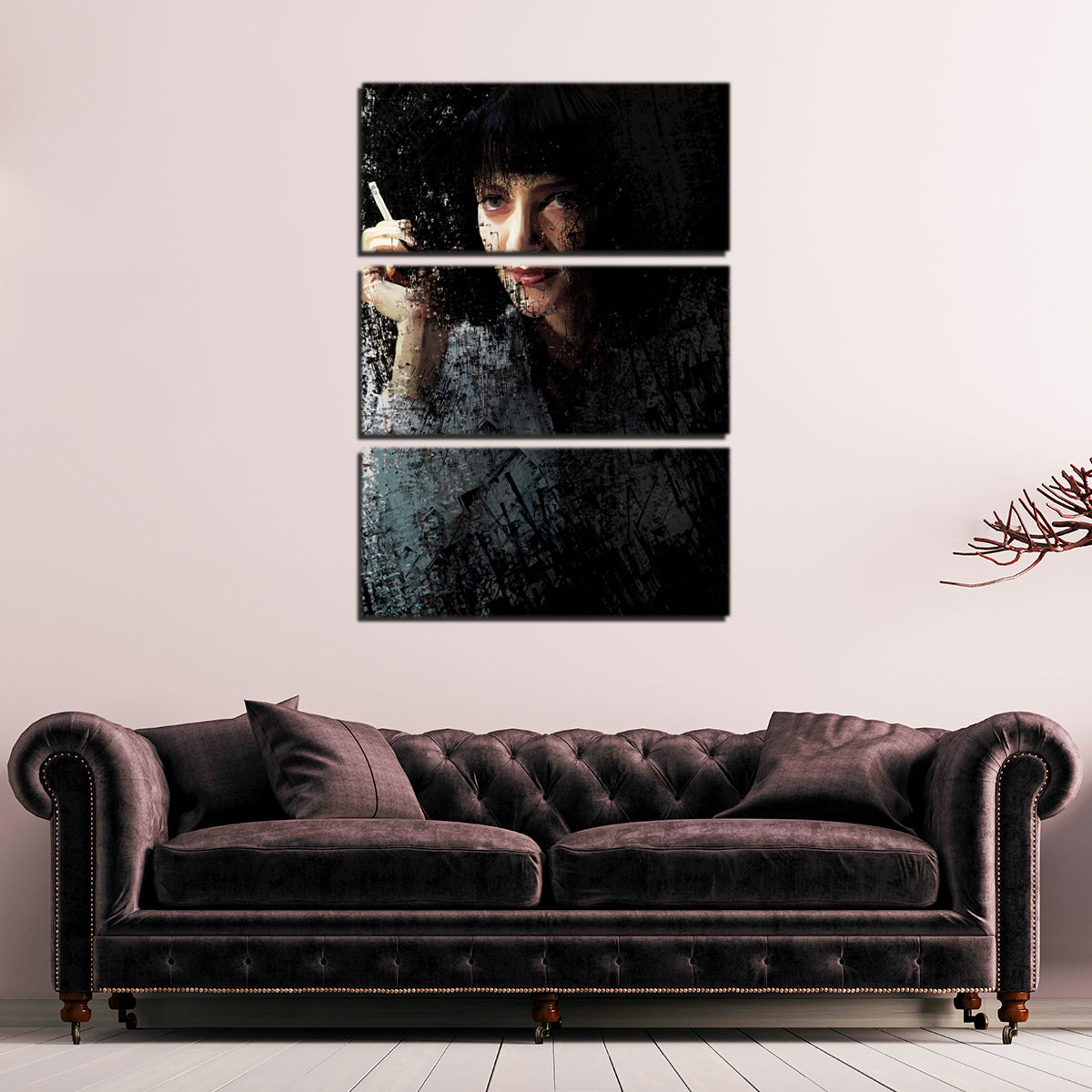Stunning Scratchy Mia Wall Art by Andy Brackpool