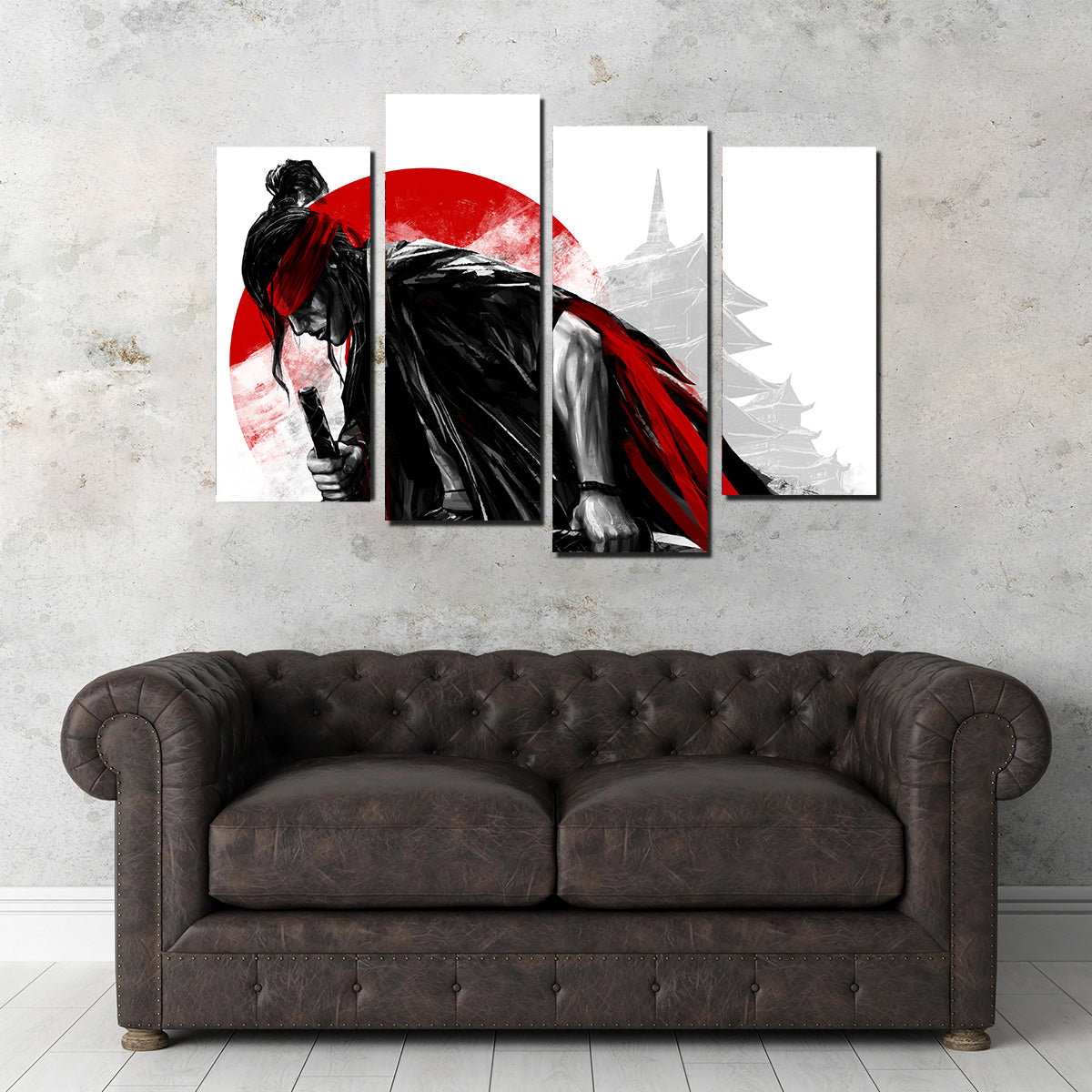 Authentic Japanese Samurai Warrior Wall Art - High - Quality Decor for Your Space