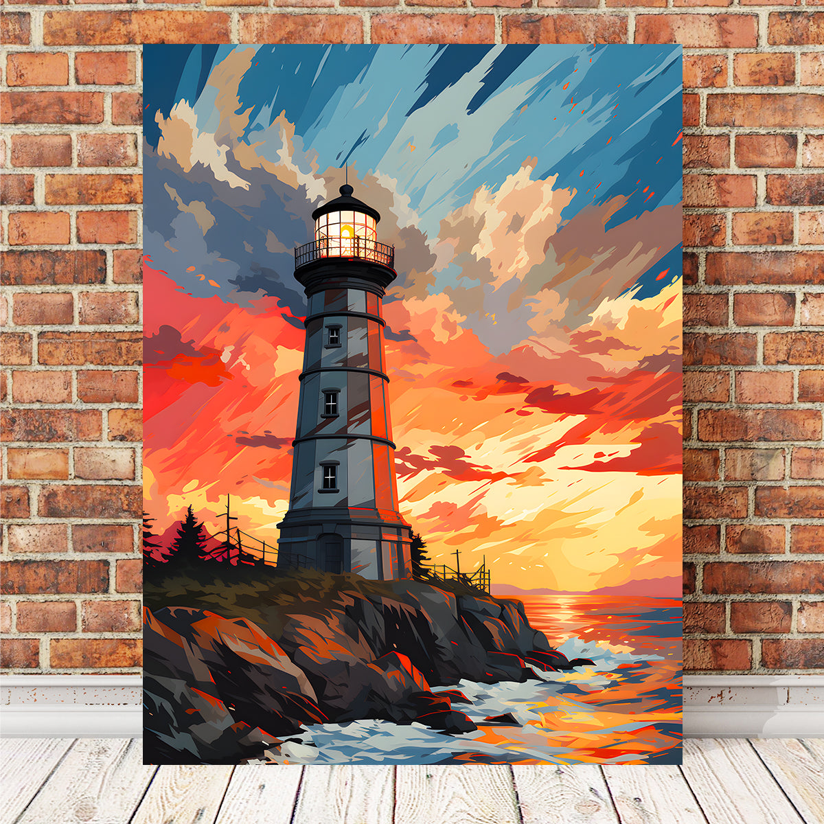 Stunning Scotland - Corsewall Lighthouse Wall Art by Valth Graphics
