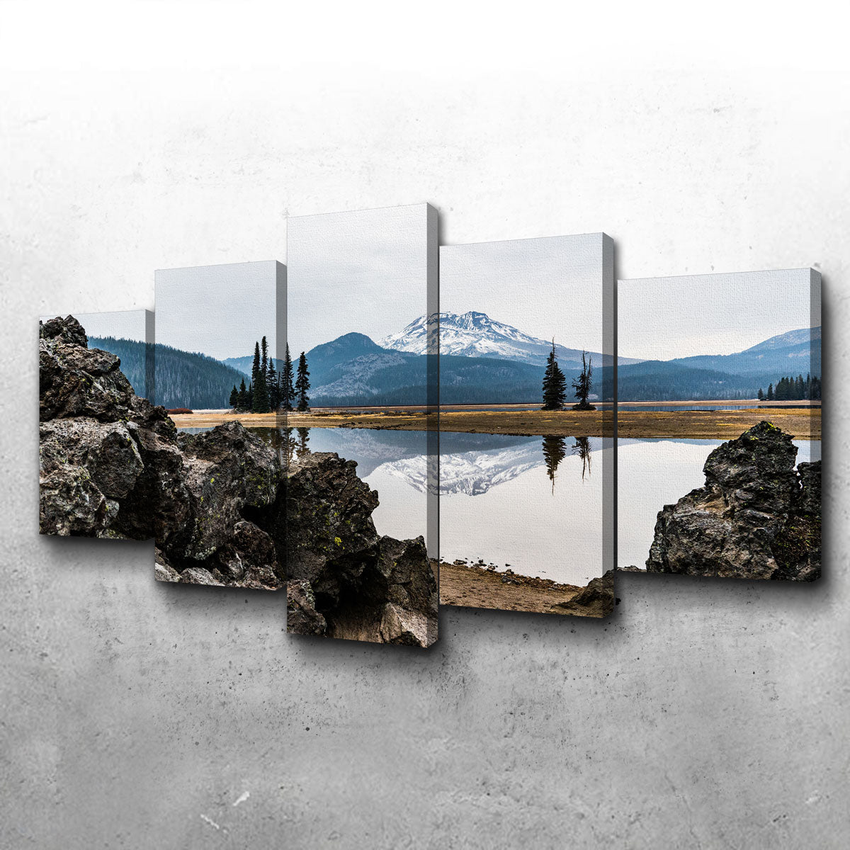 Breathtaking South Sister Mountain - Sparks Lake Wall Art for Your Home Decor