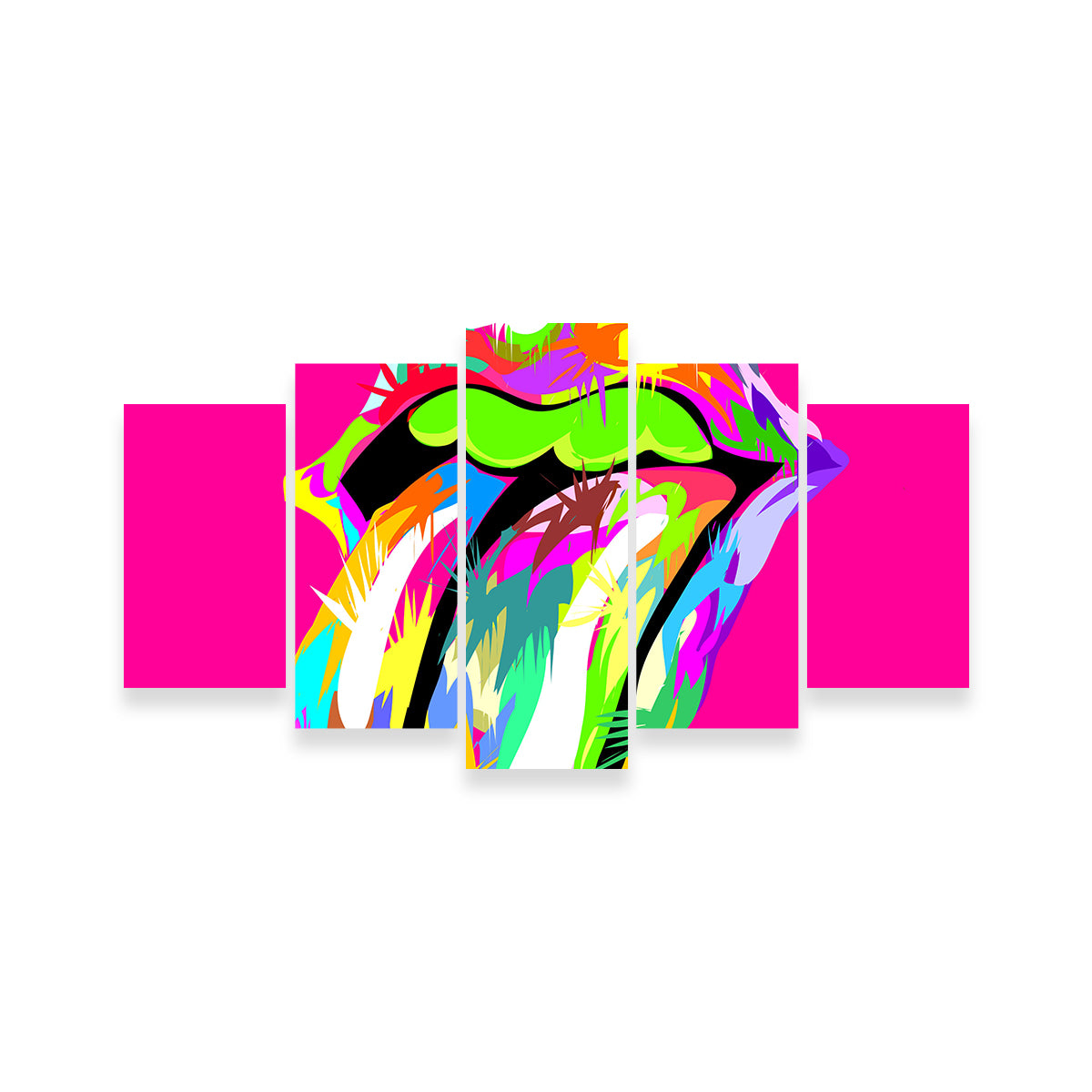 Cool Rolling Mouth Swag Wall Art for Stunning Decor