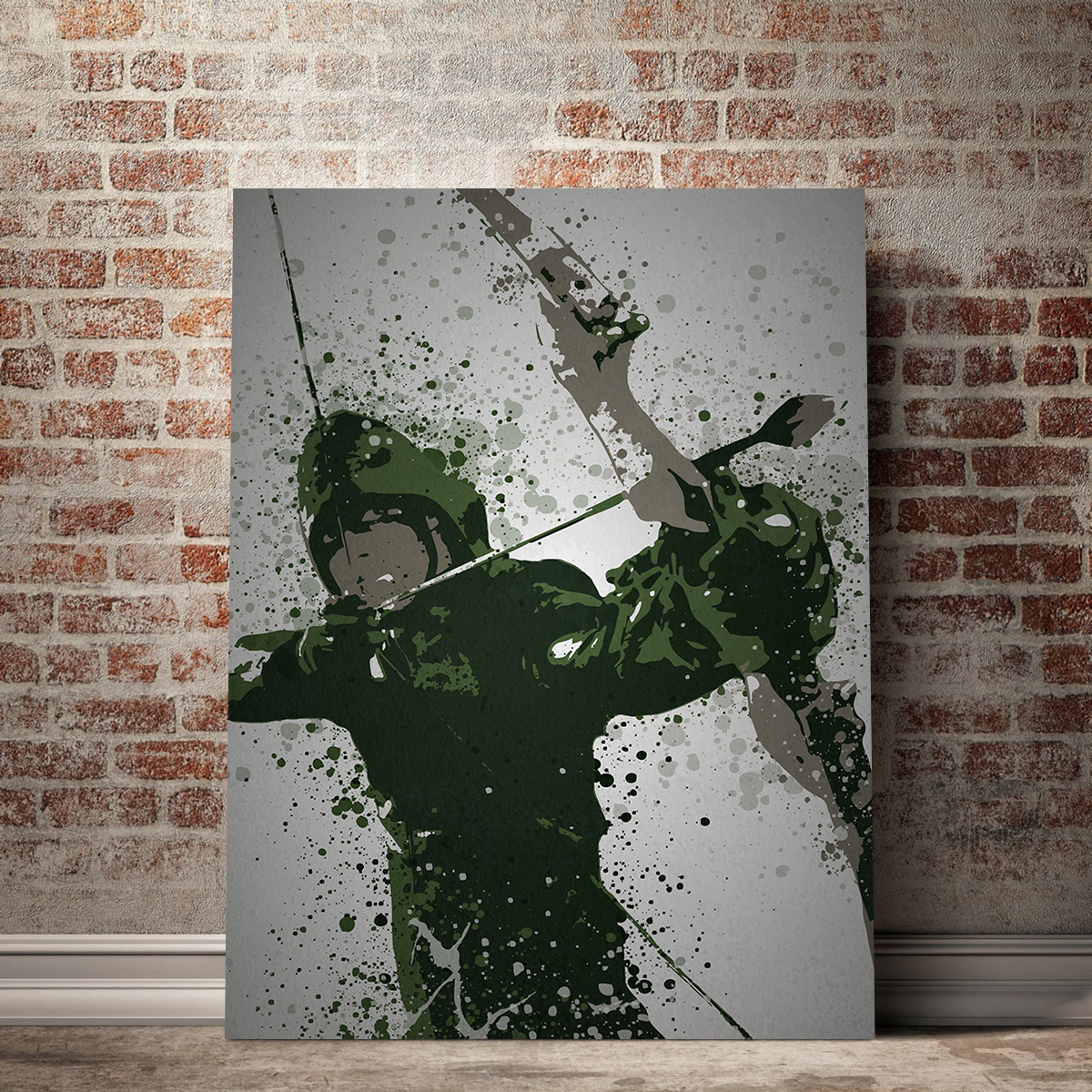 Stunning Emerald Archer Wall Art - Ideal for Home Decor