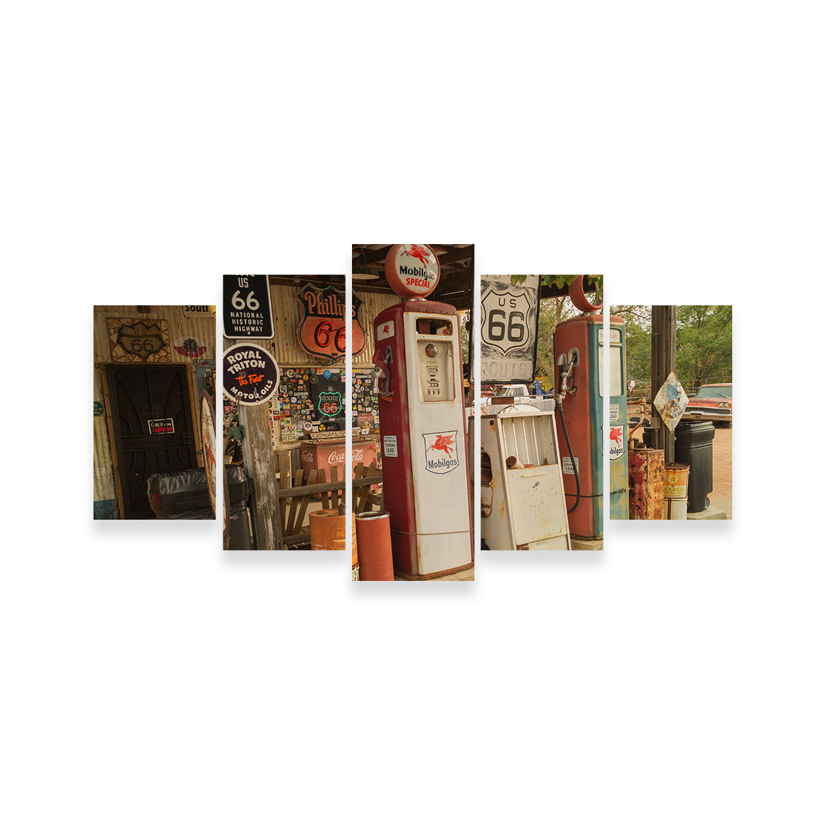 Authentic Route 66 in Arizona Canvas Prints