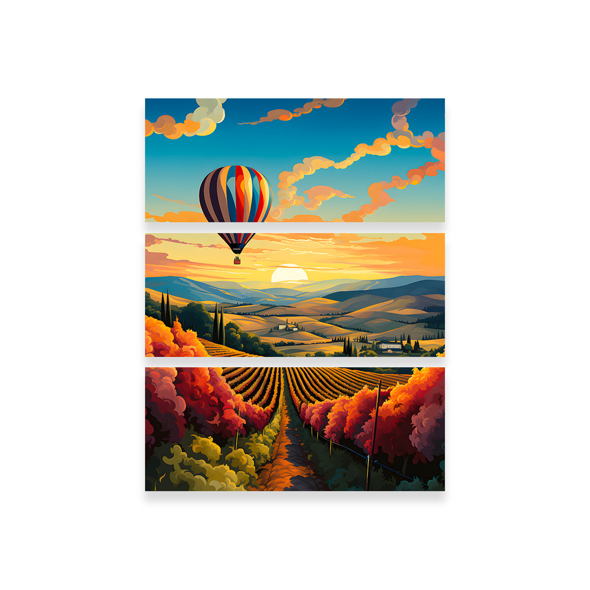 Exquisite France - French Vineyards Wall Art for Home Decor