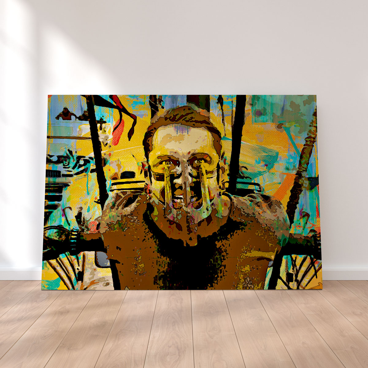 Stunning Abstract Fury Road Wall Art for Modern Decor