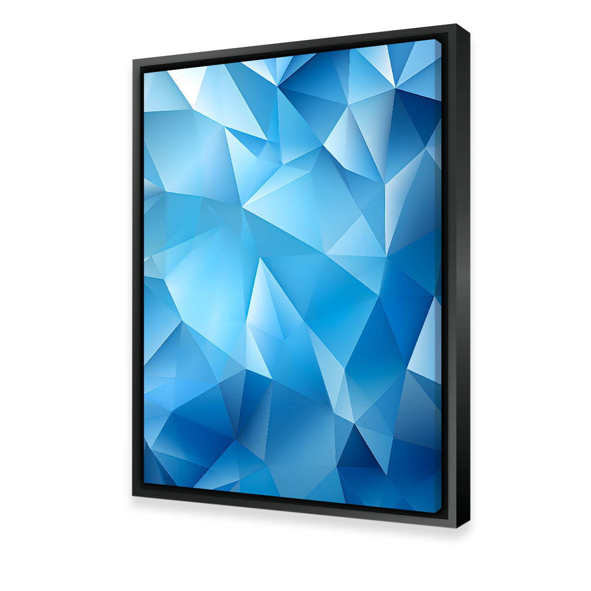 Stunning Abstract Blue Shapes 2 Wall Art for Modern Decor