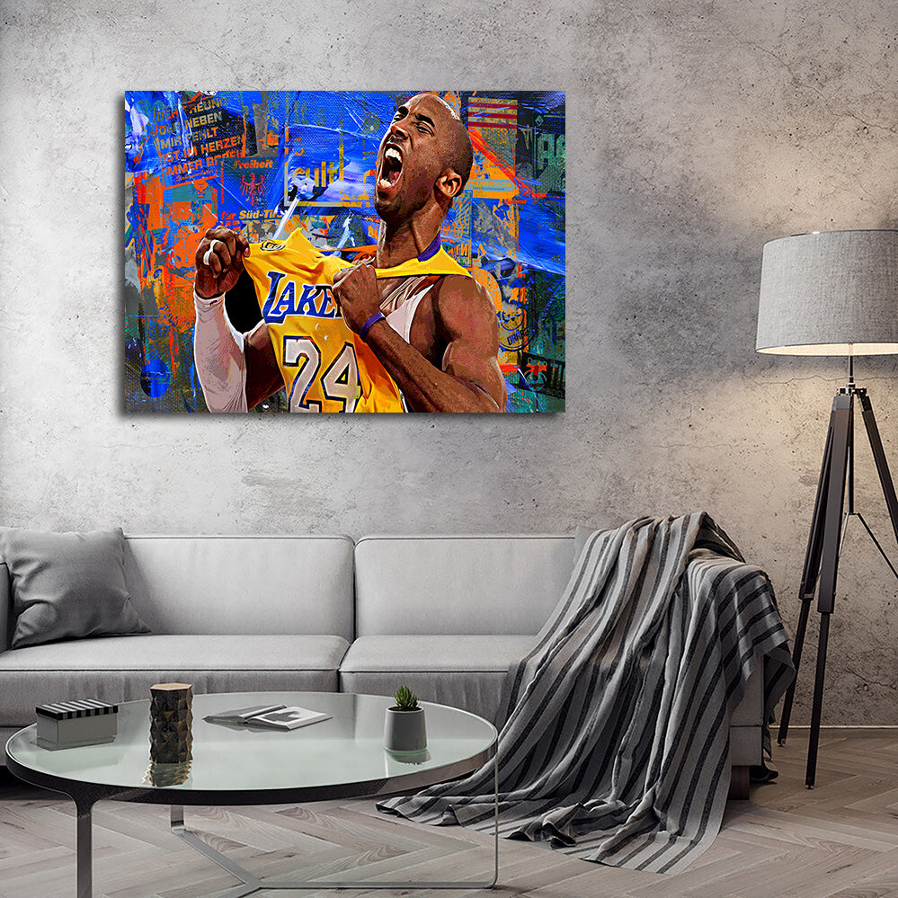 Exquisite The Black Mamba Vintage Blue Wall Art for Stunning Home Decor