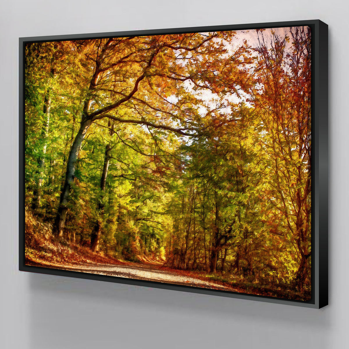 Autumn Leaves Pathway Wall Art by Denise Dundon - Stunning Decor for Your Space