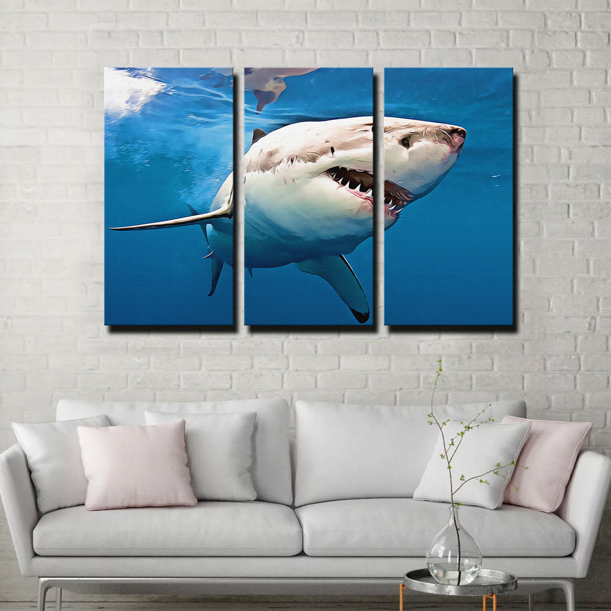 Stunning Great White Shark Wall Art for Your Home Decor