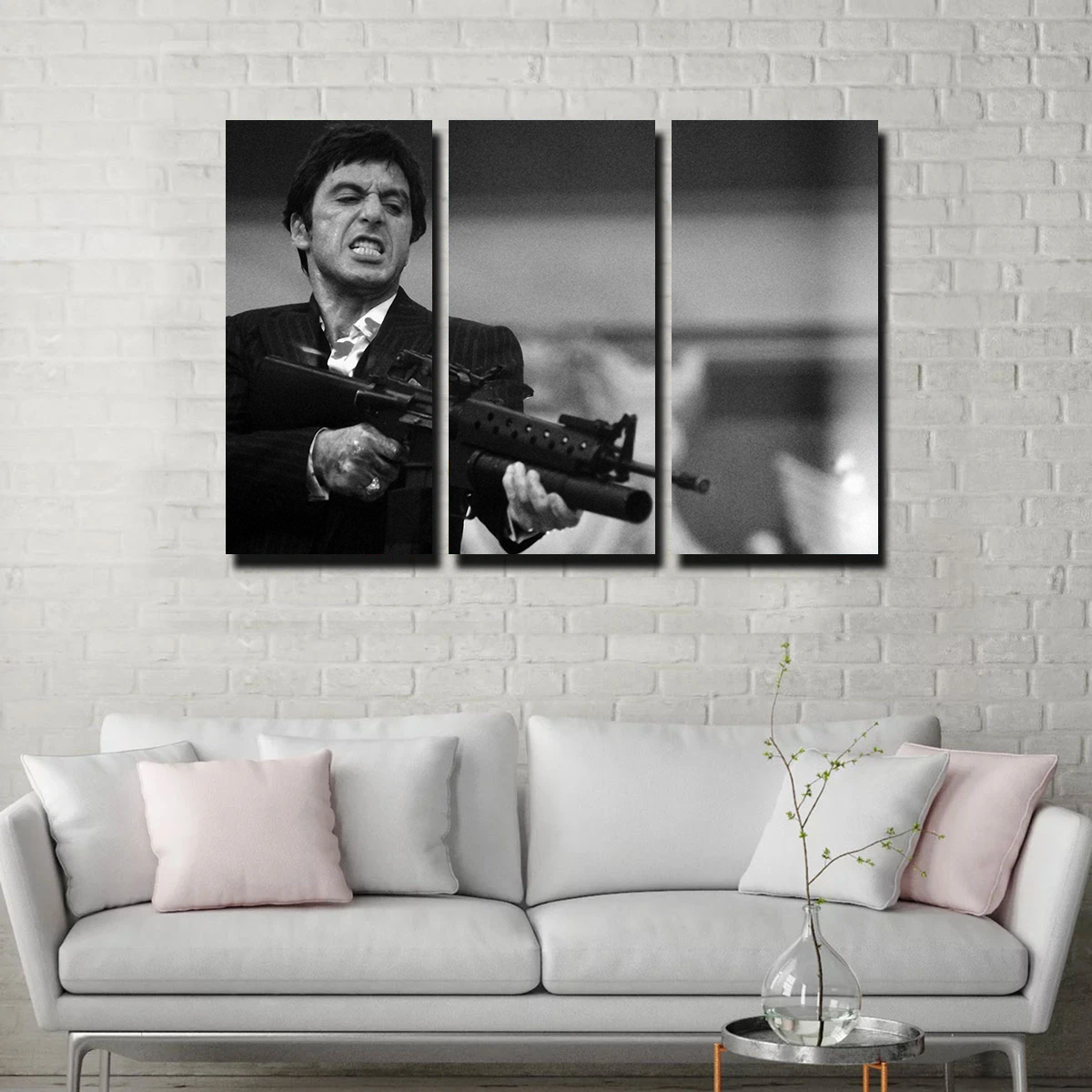 Stunning Scarface Black & White Wall Art for Home Decor
