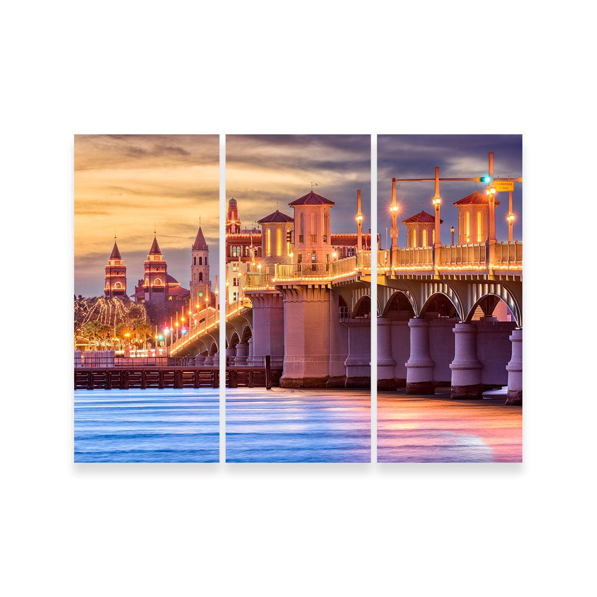 St. Augustine - Bridge of Lions Stunning Wall Art for Home Decor