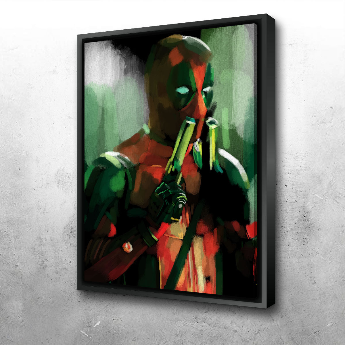 Exciting Deadpool With Guns Wall Art for Your Home Decor