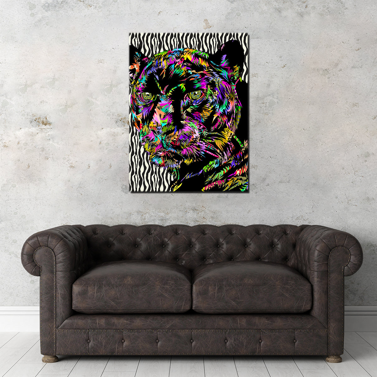 Stunning Panther Abstract Wall Art for Home Decor