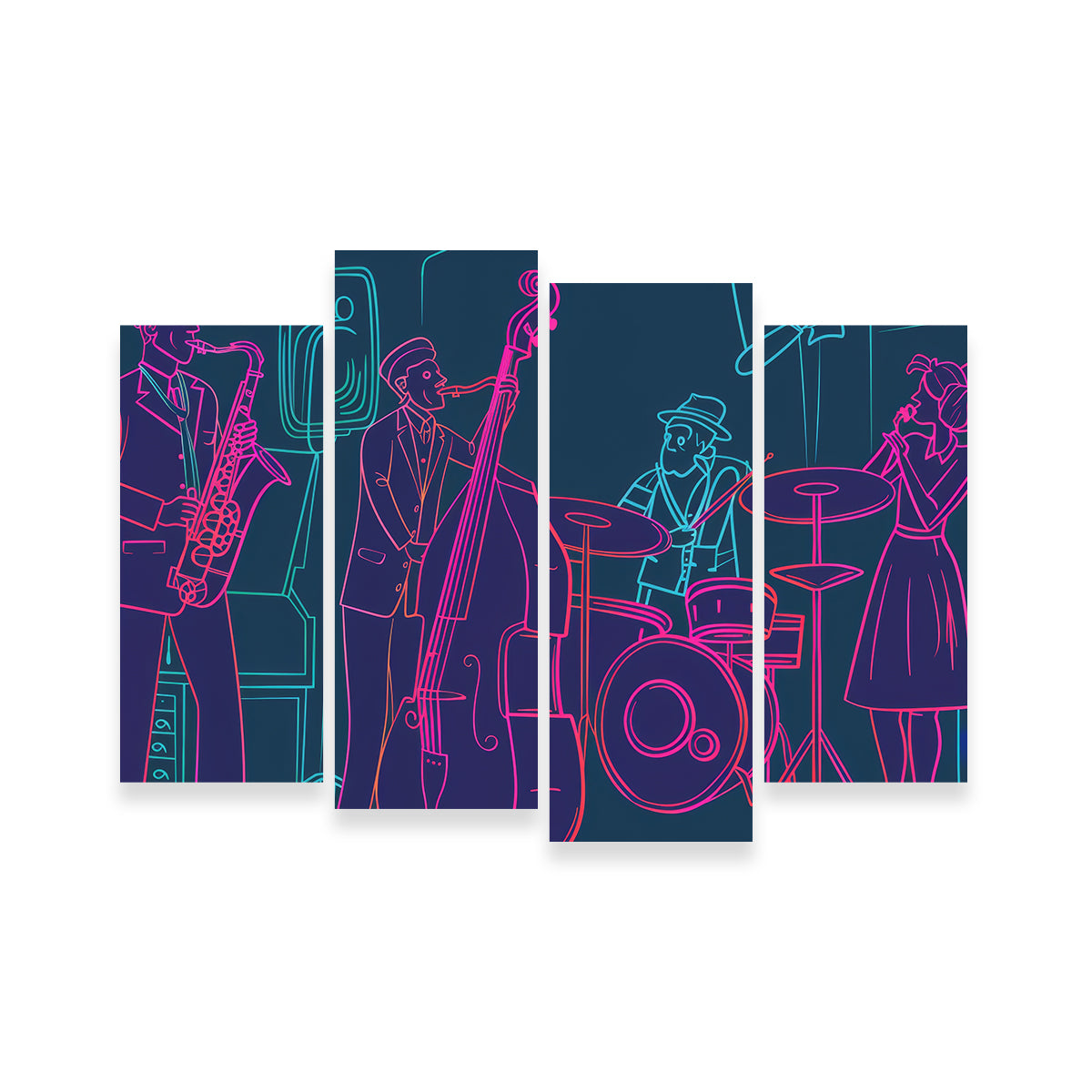 Stunning Jazz Band Vibe Wall Art for Your Home Decor