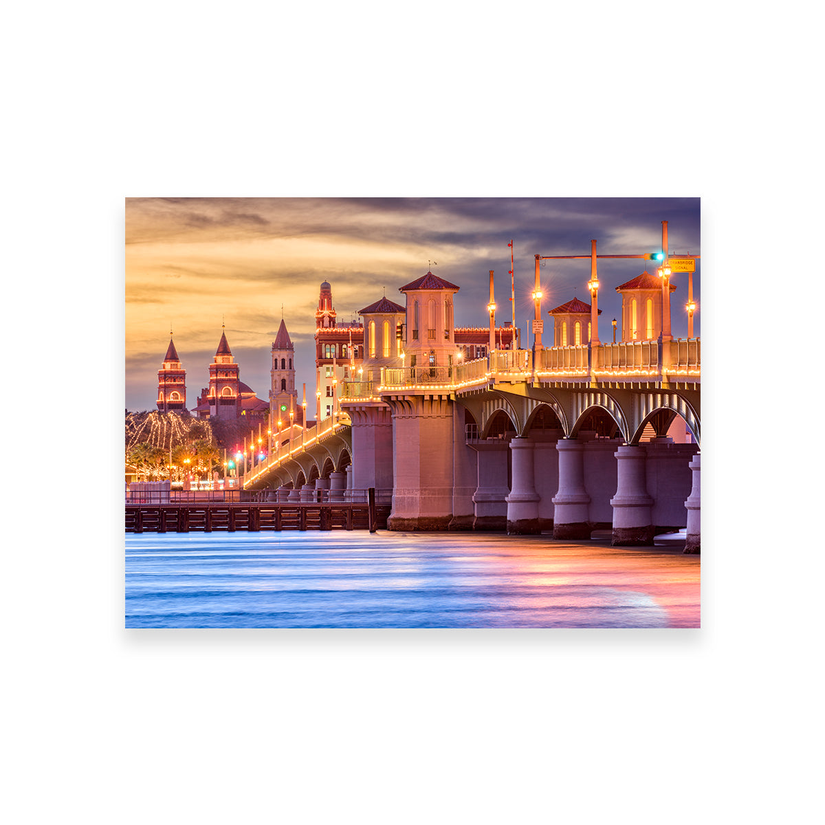 St. Augustine - Bridge of Lions Stunning Wall Art for Home Decor