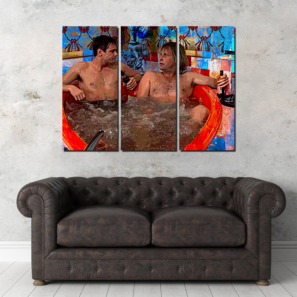 Dumb and Dumber Heart Tub - Premium Handmade Canvas Print