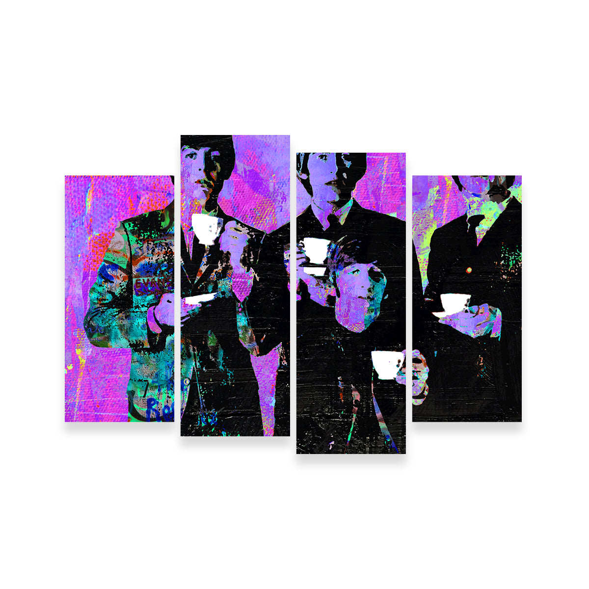 The Beatles Tea Time Inspired Wall Art - A Must - Have for Music Lovers