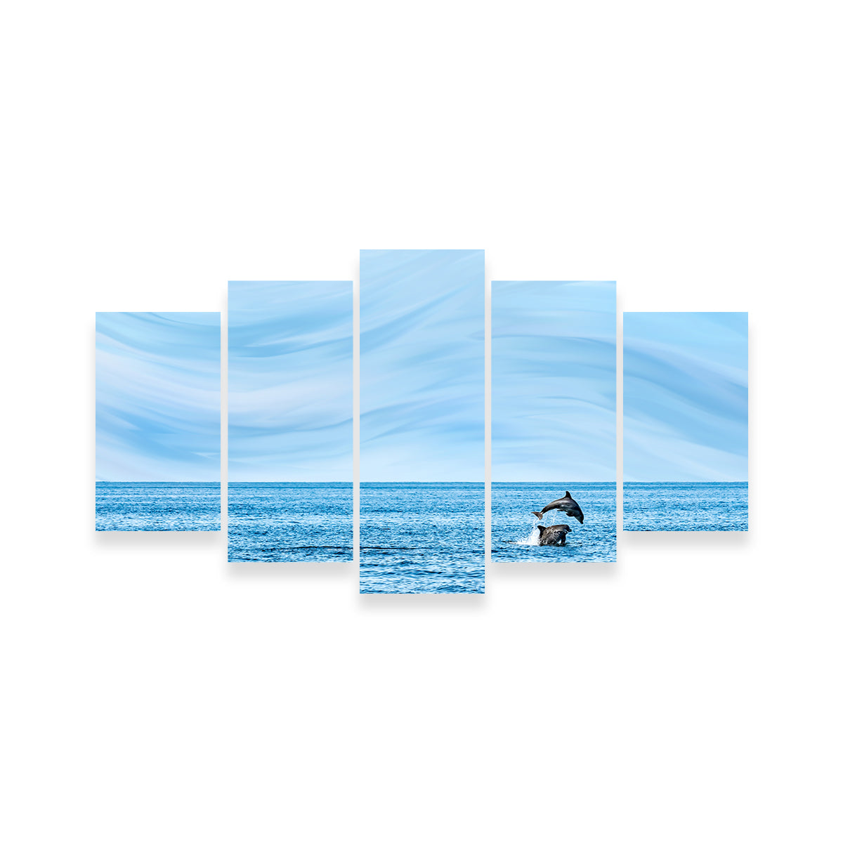 Rollin's Stunning Jumping Dolphins Wall Art by Eileen Rollin