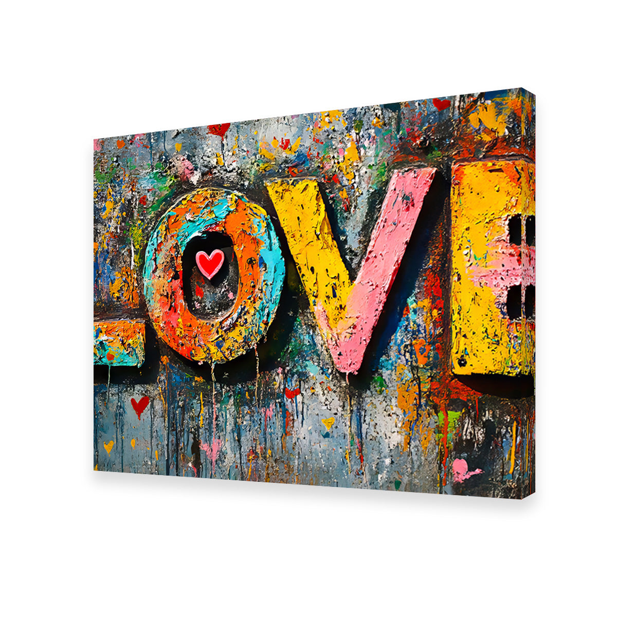 Enchanting Love Graffiti Wall Art for Stunning Decor