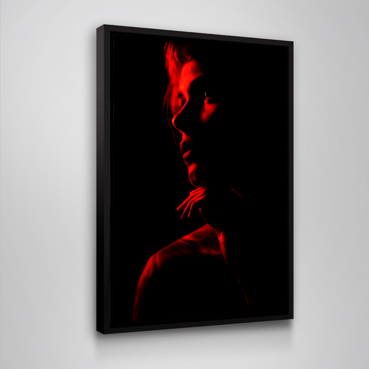 Stunning Red-Girl Wall Art by Manuel Luces