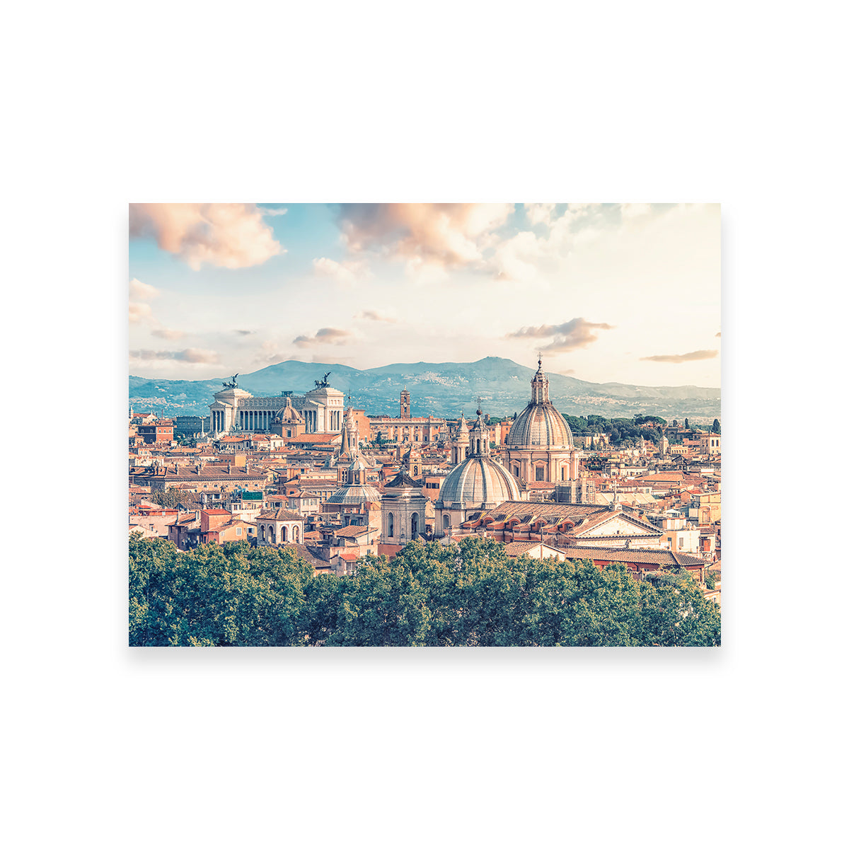 Exquisite Rome Roofs Wall Art by Manjik Pictures