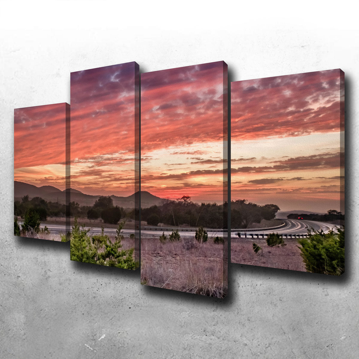 Gorgeous Texas Hill Country Sunset Wall Art for Stunning Home Decor