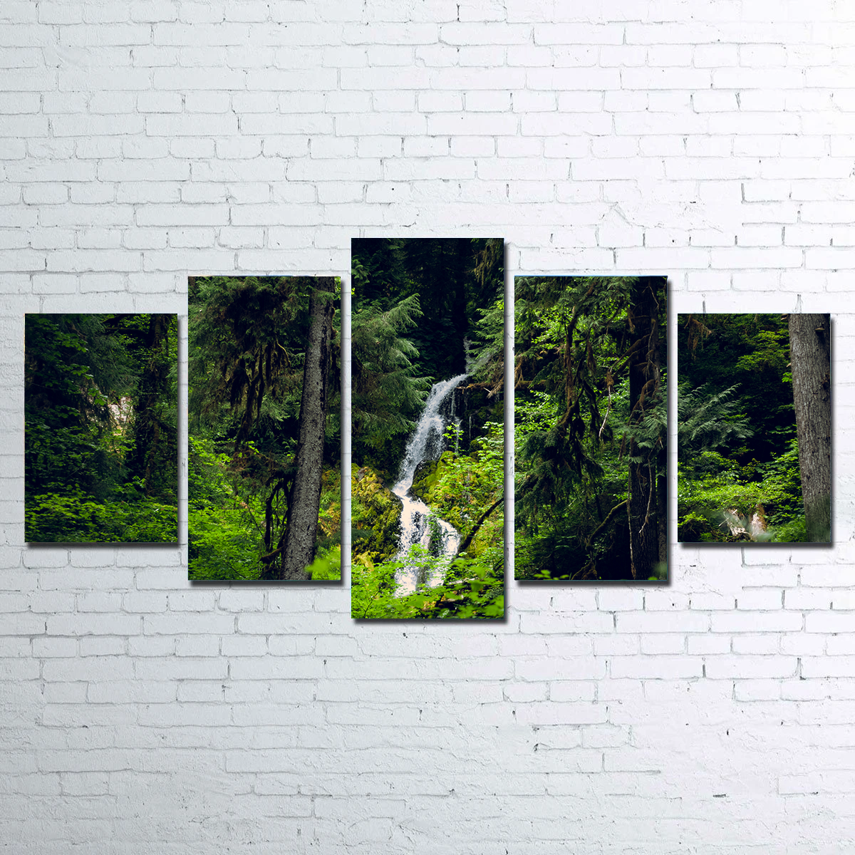 Exquisite Rainforest Waterfall Wall Art by Kyle Sherry